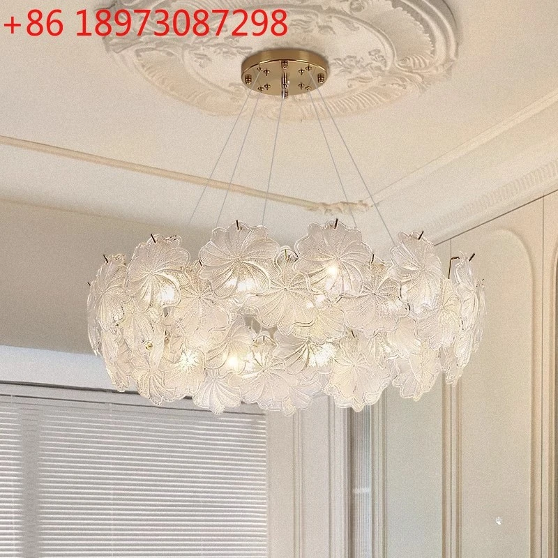 French living room glass Internet celebrity cream wind room personality warm bedroom high sense dining room light
French living room glass Internet celebrity cream wind room personality warm bedroom high sense dining room light