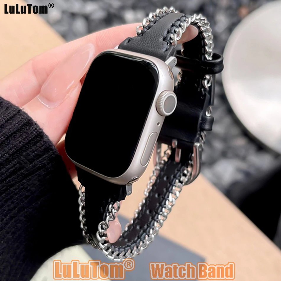 Ремешок из телячьей кожи для Apple Watch Band Ultra 2 49 мм Iwatch Series 10 9 8 6 7 5 SE 4 3 46/45/44/42/41/40/38 мм Металлические браслеты на молнии
Ремешок из телячьей кожи для Apple Watch Band Ultra 2 49 мм Iwatch Series 10 9 8 6 7 5 SE 4 3 46/45/44/42/41/40/38 мм Металлические браслеты на молнии