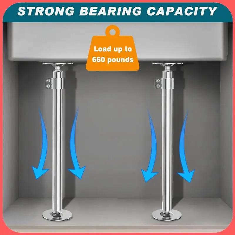 A76I-Пронштейны для раковины под креплением, опора для раковины под креплением, регулируемая установка ножек раковины из нержавеющей стали для кухни
A76I-Пронштейны для раковины под креплением, опора для раковины под креплением, регулируемая установка ножек раковины из нержавеющей стали для кухни