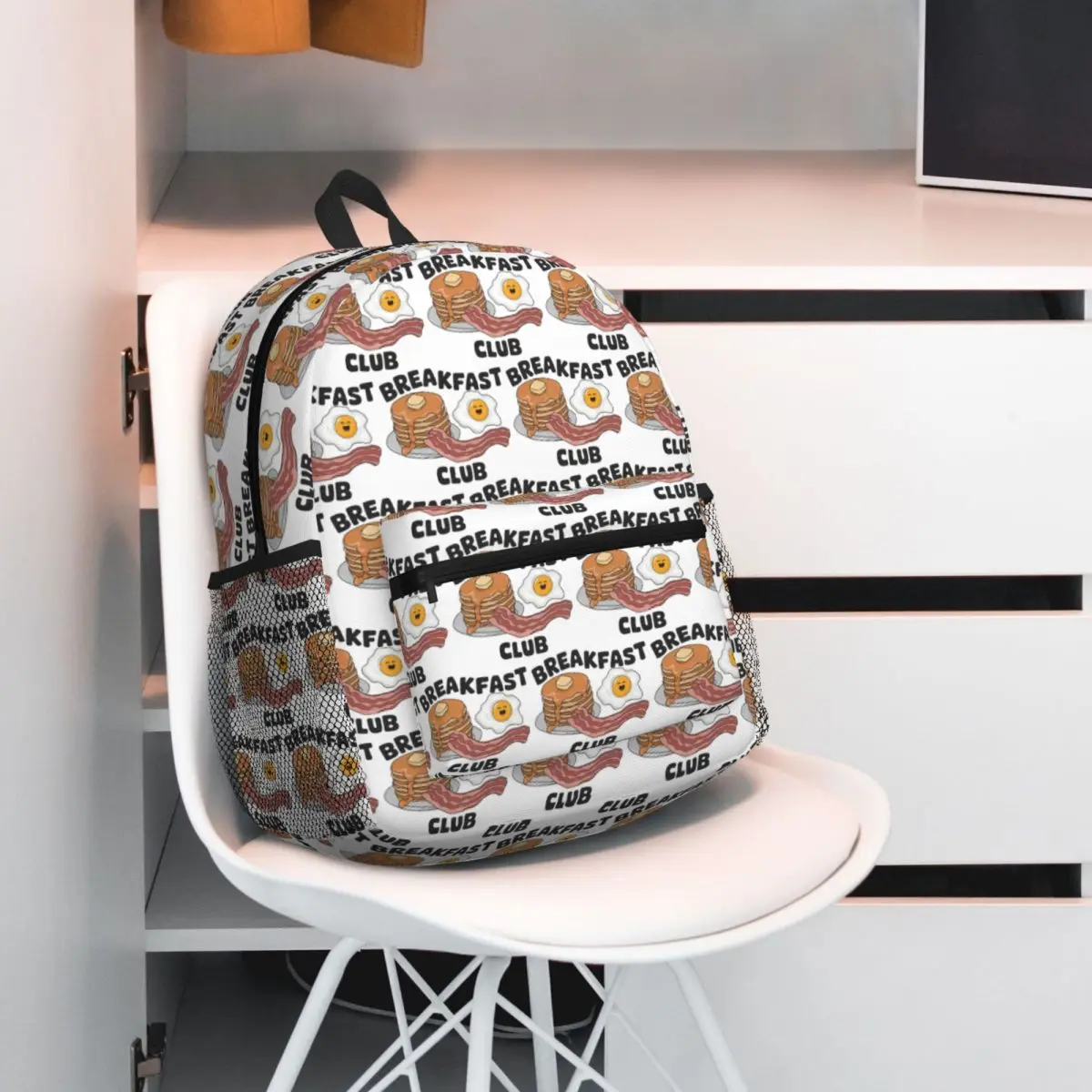 Breakfast Club Pancakes Bacon And Egg Design Backpack Student BookBag Kids School Bag Computer Shoulder Bags for Boys Girls
Breakfast Club Pancakes Bacon And Egg Design Backpack Student BookBag Kids School Bag Computer Shoulder Bags for Boys Girls