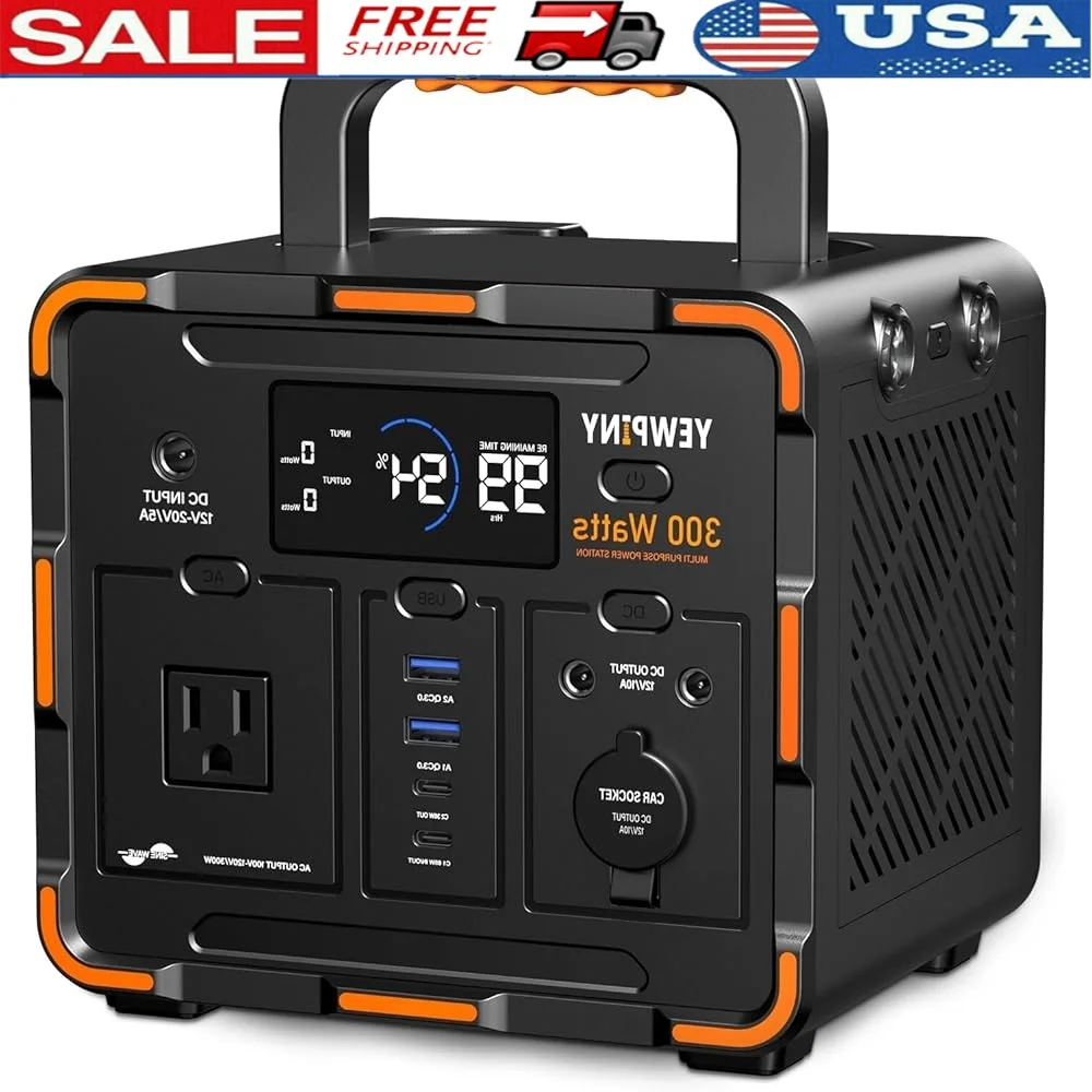 300W Portable Power Station Solar Generator 259Wh 70000mAh Emergency Battery AC USB Car Socket Camping RV Outdoor Power Supply
300W Portable Power Station Solar Generator 259Wh 70000mAh Emergency Battery AC USB Car Socket Camping RV Outdoor Power Supply