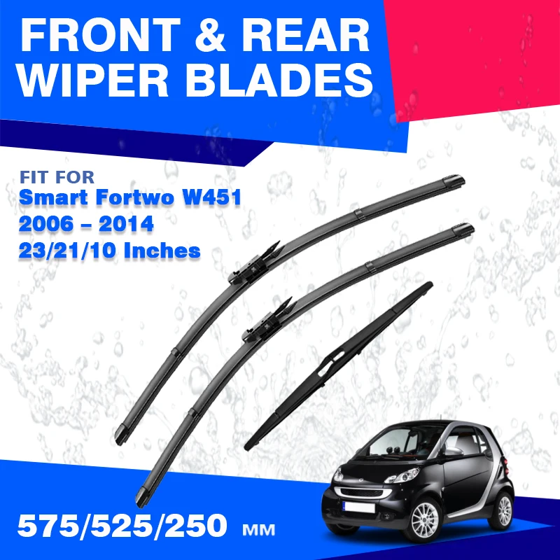 Для Smart Fortwo 451 W451 2006-2014 передние и задние щетки стеклоочистителя ветровое стекло 2007 2008 2009 2010 2011 2012 2013
Для Smart Fortwo 451 W451 2006-2014 передние и задние щетки стеклоочистителя ветровое стекло 2007 2008 2009 2010 2011 2012 2013