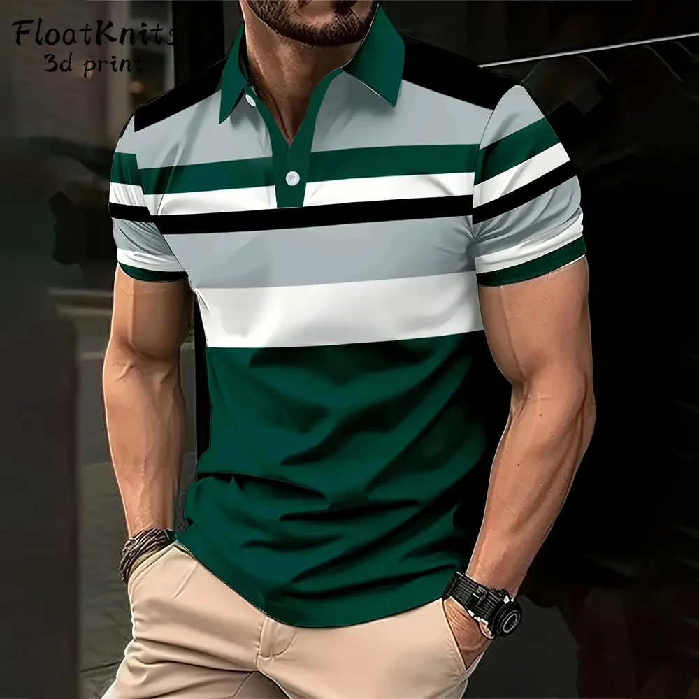 Business Striped Polo Shirts for Men Summer Quick-Drying Men's Short Sleeve Tee Fashion Men's Clothing Lapel Polo Man T Shirts
Business Striped Polo Shirts for Men Summer Quick-Drying Men's Short Sleeve Tee Fashion Men's Clothing Lapel Polo Man T Shirts