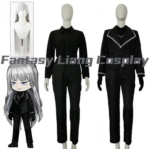Disfraz de Cosplay de Angelica de Anime Library of Ruina, Peluca, Conjunto Completo, Traje de Alta Calidad Hecho a Medida, Ropa para Uso Diario y en el Escenario, Disfraz para Fiesta de Halloween