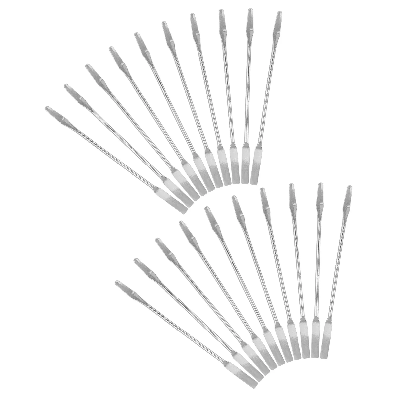 20Pcs Stainless Steel Makeup Mixing Stick Dual Tip Foundation Applicator for Professional Shade Blending Portable Travel
20Pcs Stainless Steel Makeup Mixing Stick Dual Tip Foundation Applicator for Professional Shade Blending Portable Travel