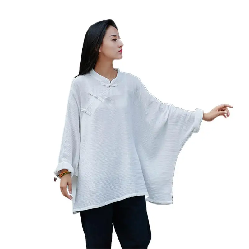 Candy Colors Women Tops 2024 Casual Loose Bat Sleeve Blouse Summer Solid Buttons cotton Linen Shirts Red White Black ropa mujer
Candy Colors Women Tops 2024 Casual Loose Bat Sleeve Blouse Summer Solid Buttons cotton Linen Shirts Red White Black ropa mujer