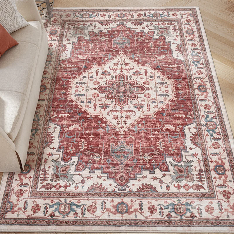 VIKAMA Vintage Premium Faux Cashmere Washable Back Rug Washable Non-Slip Rugs Bedroom Living Room Sofa Rugs Home Decoration
VIKAMA Vintage Premium Faux Cashmere Washable Back Rug Washable Non-Slip Rugs Bedroom Living Room Sofa Rugs Home Decoration