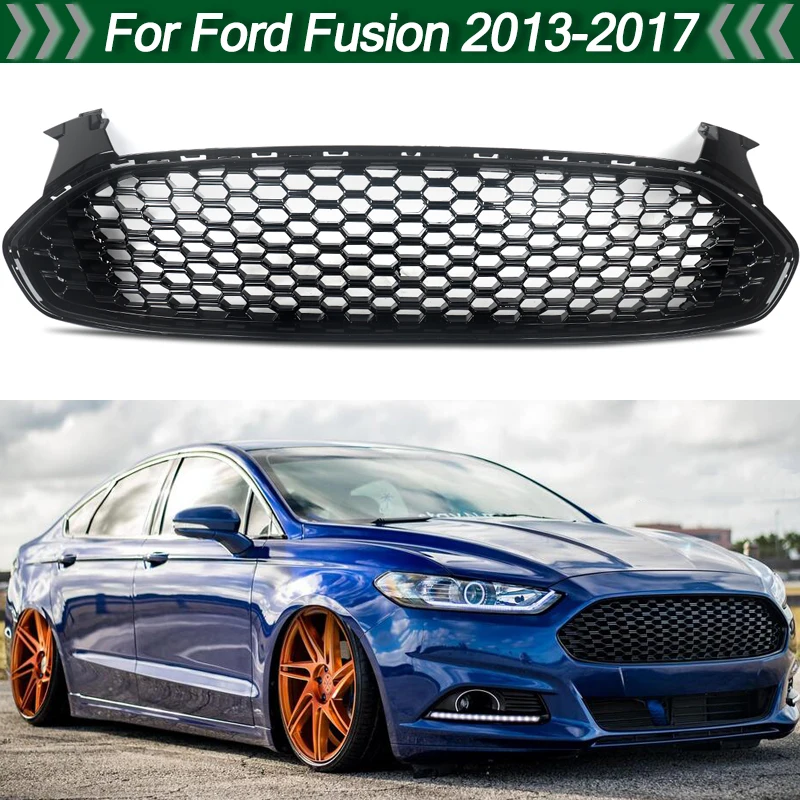 Front Bumper Grille Mesh for Ford Fusion Mustang Look Racing Centre Grill Honeycomb 2013-2017
Front Bumper Grille Mesh for Ford Fusion Mustang Look Racing Centre Grill Honeycomb 2013-2017