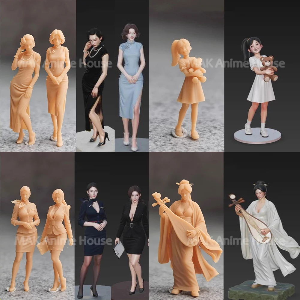 Unpainted Miniatures 1/64 1/43 1/35 Sexy Uniform Cheongsam Beauty Cute Girl Resin Diorama Model Creative Garage Scene Dolls Toys
Unpainted Miniatures 1/64 1/43 1/35 Sexy Uniform Cheongsam Beauty Cute Girl Resin Diorama Model Creative Garage Scene Dolls Toys