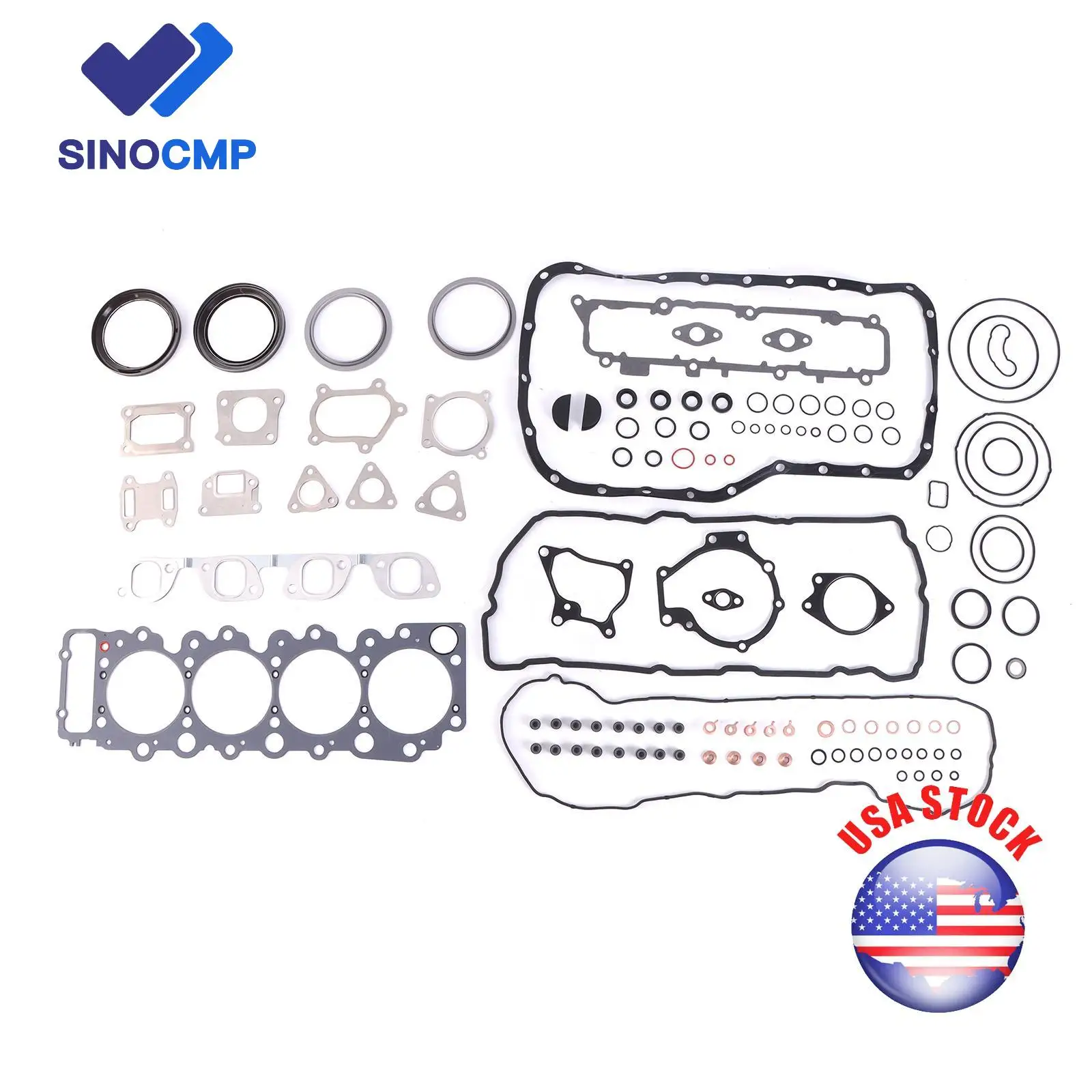 SINOCMP 4HK1 5878178650 5878150081 Overhaul Gasket Kit for ISUZU TRUCK NPR NQR 450 Chevrolet GMC 5.2L Diesel
SINOCMP 4HK1 5878178650 5878150081 Overhaul Gasket Kit for ISUZU TRUCK NPR NQR 450 Chevrolet GMC 5.2L Diesel