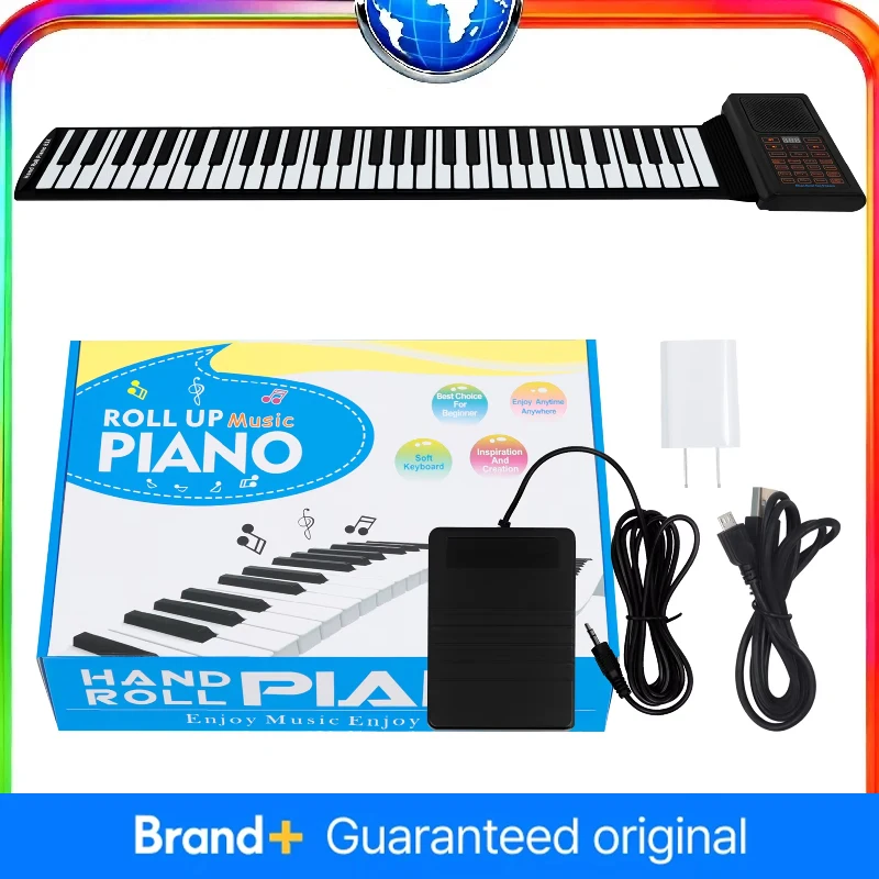 61 Keys Portable Roll up Piano - Silicone Foldable Soft Keyboard Electronic Black/White Musical Instrument for Kids Gift
61 Keys Portable Roll up Piano - Silicone Foldable Soft Keyboard Electronic Black/White Musical Instrument for Kids Gift