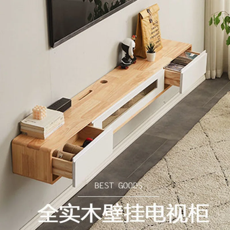 All solid wood wall-mounted TV cabinet wall-mounted suspended hanging living room bedroom small apartment simple wall
All solid wood wall-mounted TV cabinet wall-mounted suspended hanging living room bedroom small apartment simple wall