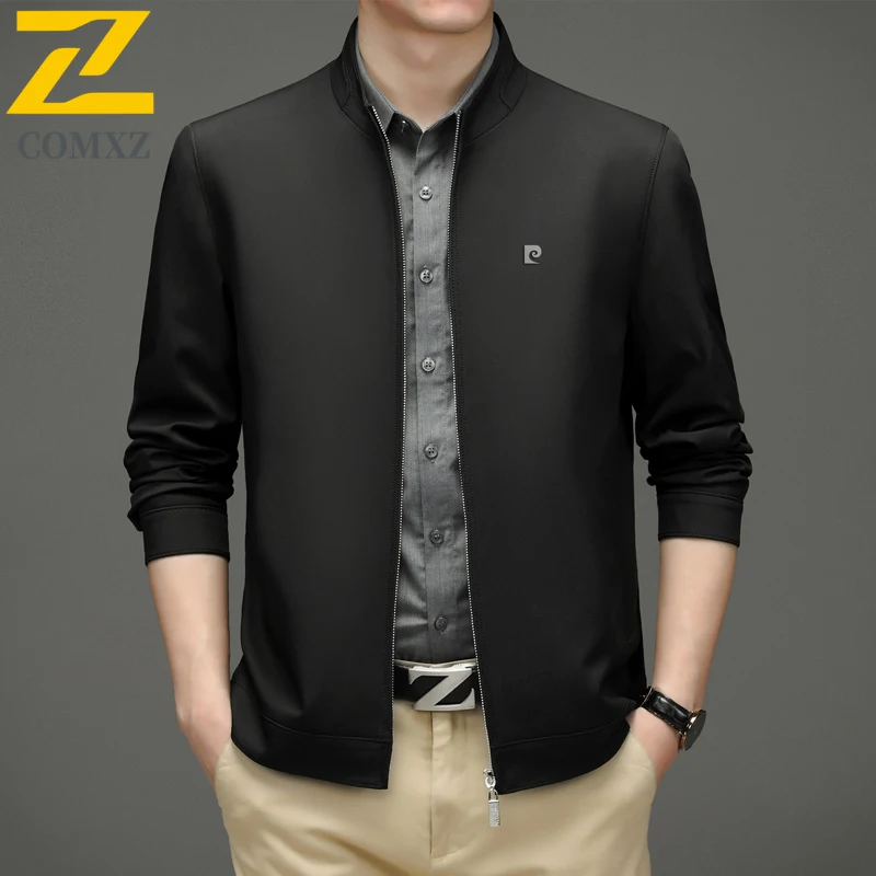 COMXZ Men Jacket Wrinkle Free Business Classic Premium Stand Collar Travel Work Office Coat Golf Wedding Formal Jackets Autumn
COMXZ Men Jacket Wrinkle Free Business Classic Premium Stand Collar Travel Work Office Coat Golf Wedding Formal Jackets Autumn