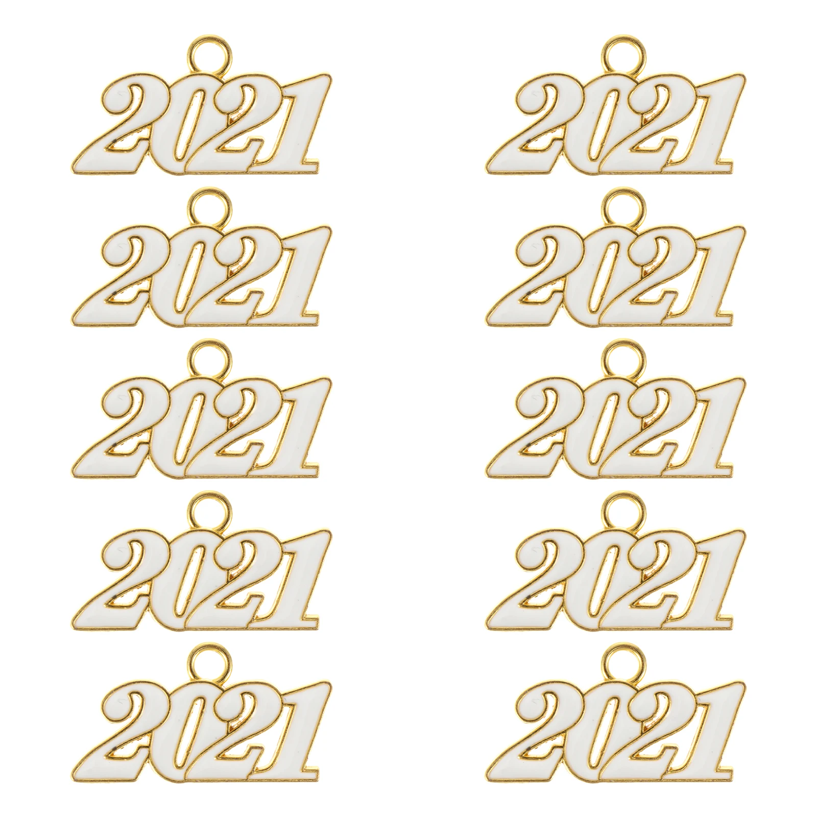 10 Pcs 2021 Year Pendant Number Shape Decor Fashion Jewelry Chain Number Pendant Craft Durable Practical Party
10 Pcs 2021 Year Pendant Number Shape Decor Fashion Jewelry Chain Number Pendant Craft Durable Practical Party