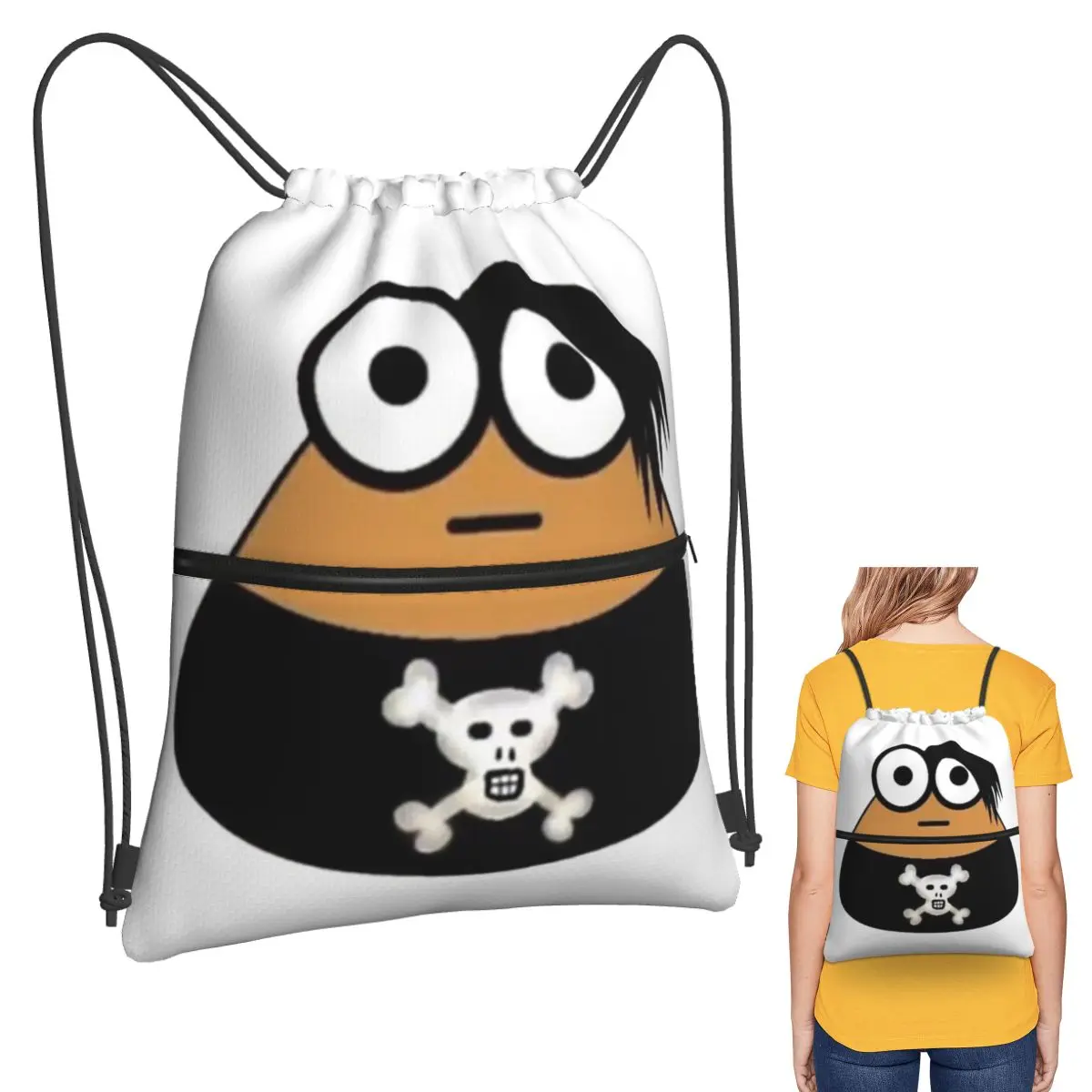 Рюкзаки-мешки на шнурке Emo Goth Pou Meme Brown Alien Baby Mobile Pet, спортивные сумки, сумки для книг для мужчин и женщин, школьные сумки
Рюкзаки-мешки на шнурке Emo Goth Pou Meme Brown Alien Baby Mobile Pet, спортивные сумки, сумки для книг для мужчин и женщин, школьные сумки