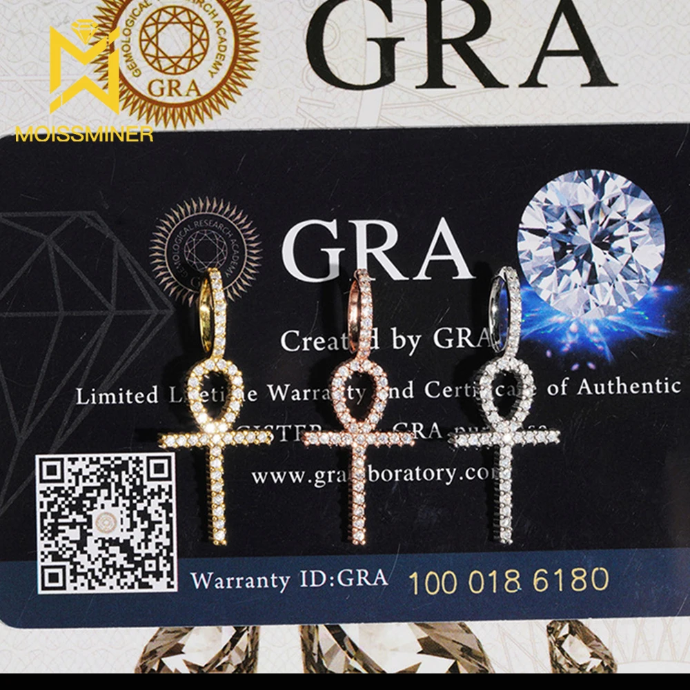 S925 Silver Egypt Cross Moissanite Pendants Necklaces for Men Women Hip Hop Jewelry Pass Diamonds Tester With GRA
S925 Silver Egypt Cross Moissanite Pendants Necklaces for Men Women Hip Hop Jewelry Pass Diamonds Tester With GRA