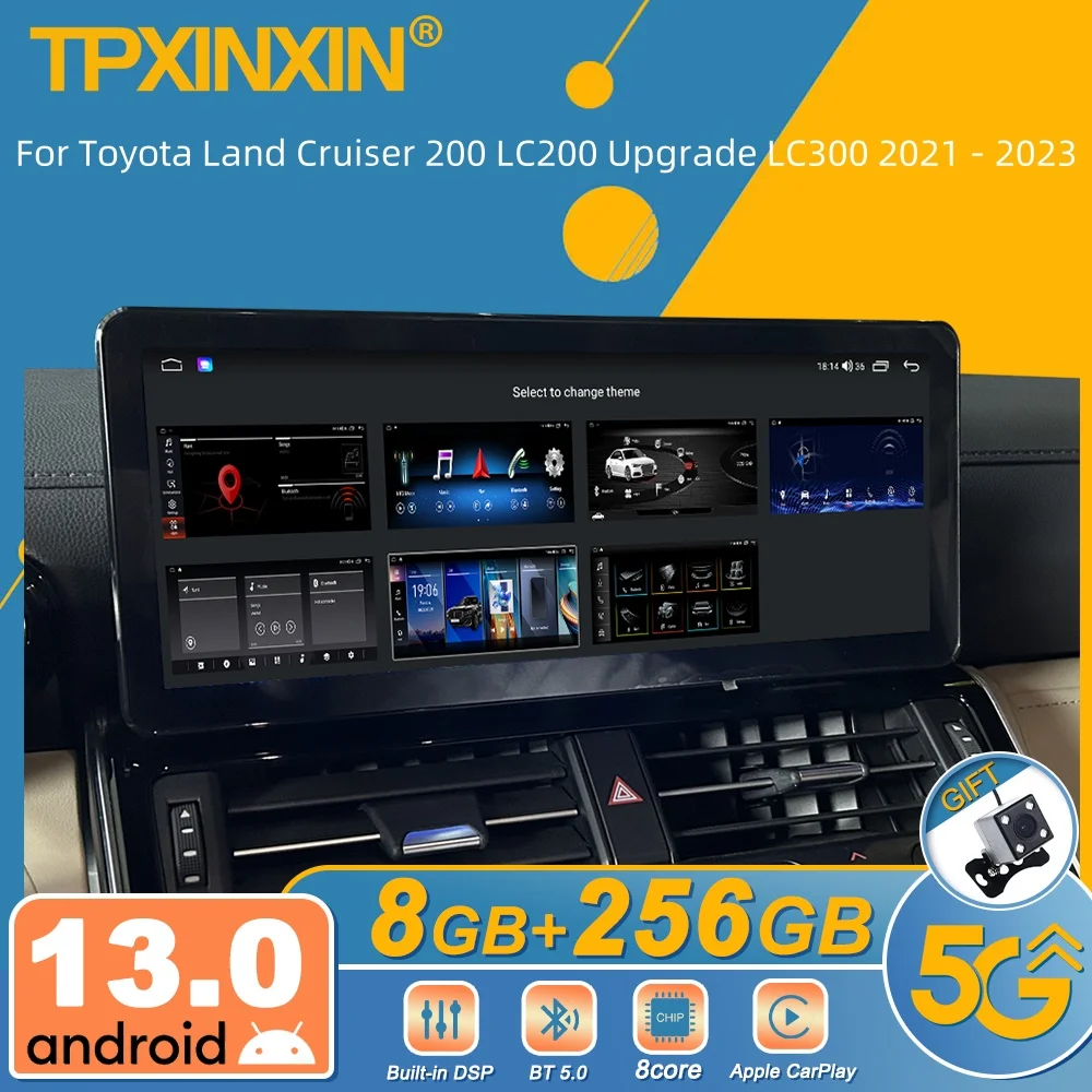 For Toyota Land Cruiser 200 LC200 Upgrade LC300 2021 - 2023 Android Car Radio Multimedia Video Player Wireless Carplay Autoradio
For Toyota Land Cruiser 200 LC200 Upgrade LC300 2021 - 2023 Android Car Radio Multimedia Video Player Wireless Carplay Autoradio