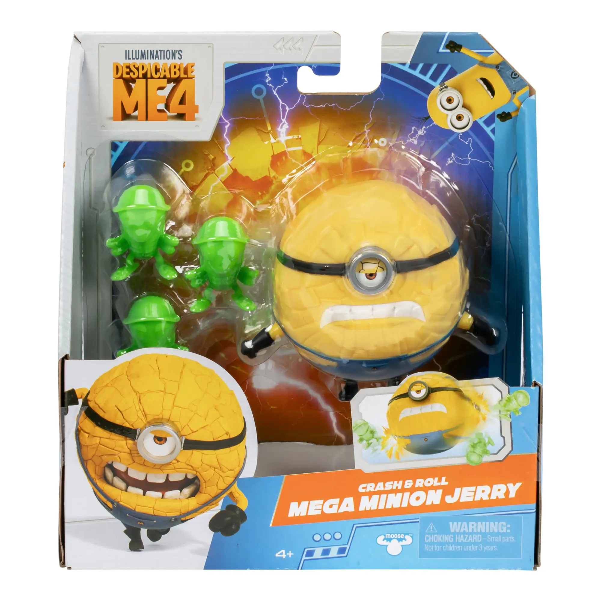 Minions Despicable Me 4 Crash Roll Mega Jerry Action Figure Jerry Turns Into A Ball To Roll and Crash Into Roaches Kids Toy Gift
Minions Despicable Me 4 Crash Roll Mega Jerry Action Figure Jerry Turns Into A Ball To Roll and Crash Into Roaches Kids Toy Gift