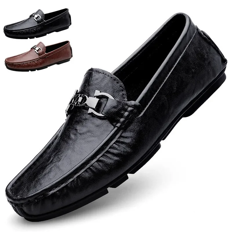Moccasins Loafers Men's Leather Light Luxury Casual Leather Shoes Slip-on Lazy Driving Shoes Men's
Moccasins Loafers Men's Leather Light Luxury Casual Leather Shoes Slip-on Lazy Driving Shoes Men's