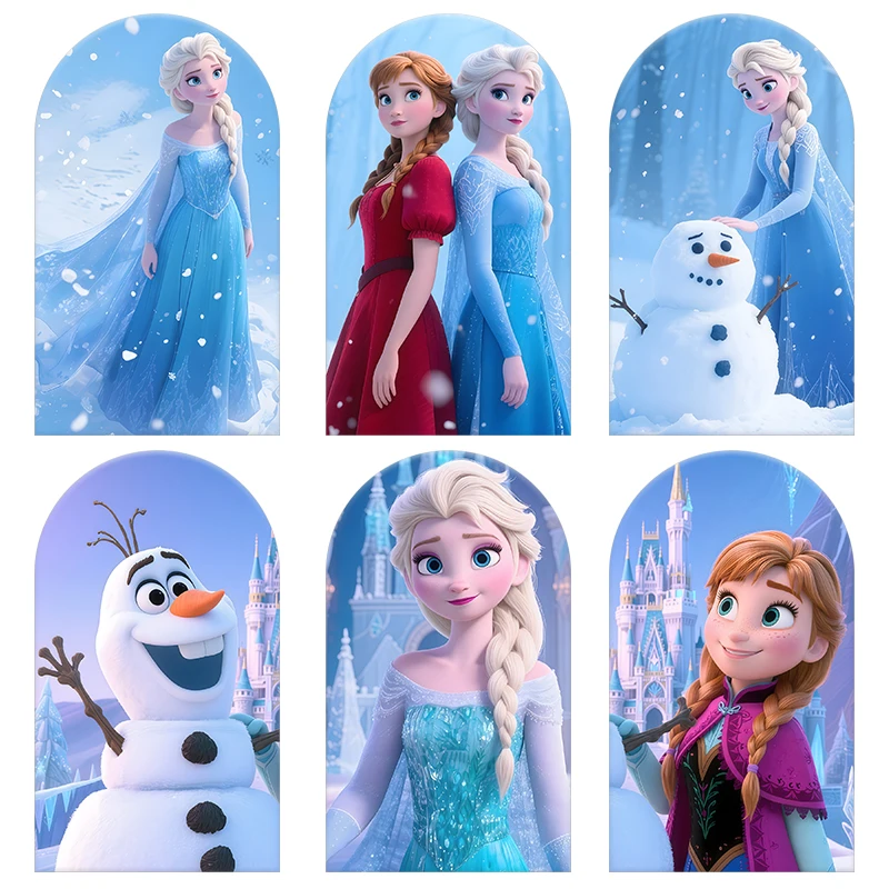 TB Frozen Princess Elsa Anna Arch Backdrop Cover Spandex Fabric Custom for Child Girl Kids Birthday Party Background Decortion
TB Frozen Princess Elsa Anna Arch Backdrop Cover Spandex Fabric Custom for Child Girl Kids Birthday Party Background Decortion