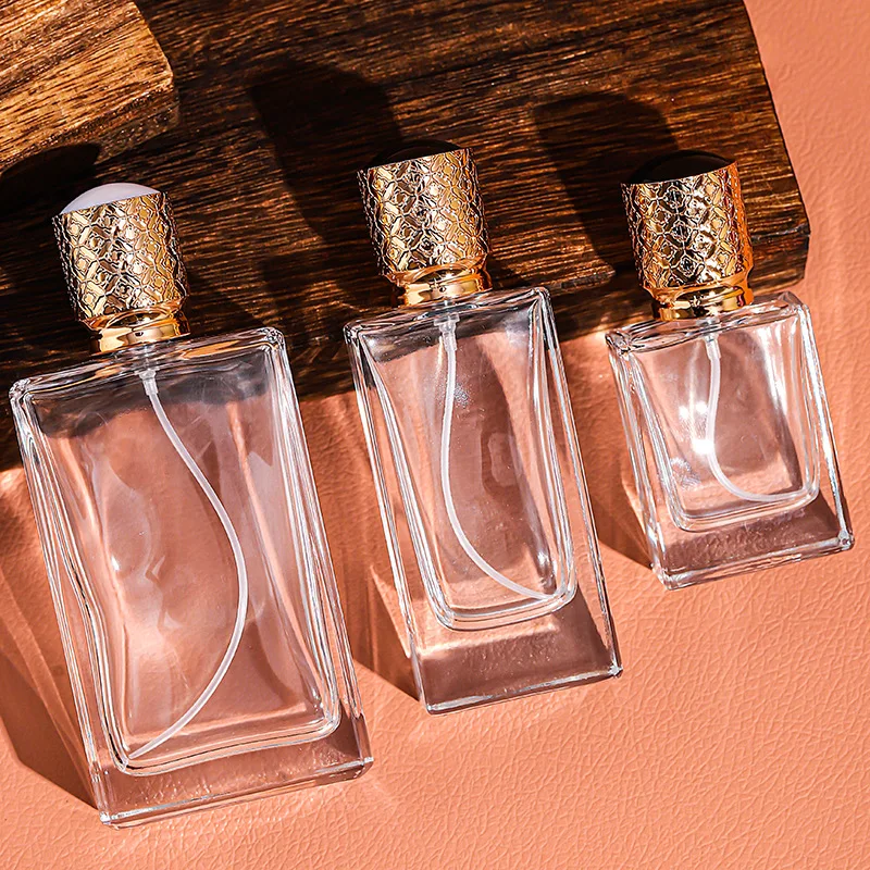 30/50/100ML Glass Perfume Bottle Clear Square Shape Vials Gold Spray Pump Portable Refillable Container Perfume Bottle Travel
30/50/100ML Glass Perfume Bottle Clear Square Shape Vials Gold Spray Pump Portable Refillable Container Perfume Bottle Travel