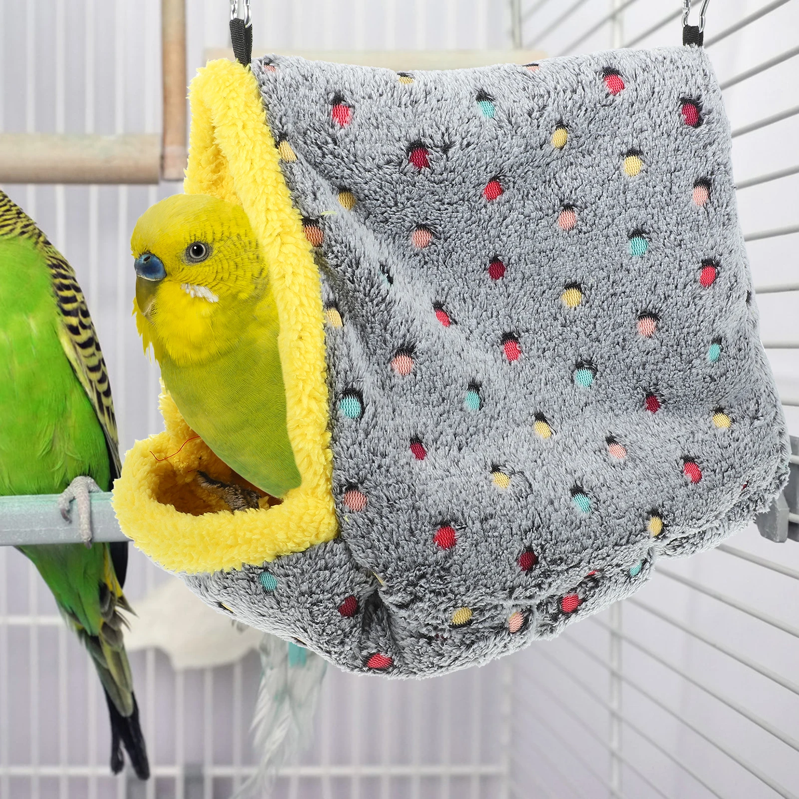 Warm Cotton Nest Bird Resting Parrot Bed Winter Hammock Cockatiel Basket Yellow Tent Small Animal Durability Comfort
Warm Cotton Nest Bird Resting Parrot Bed Winter Hammock Cockatiel Basket Yellow Tent Small Animal Durability Comfort
