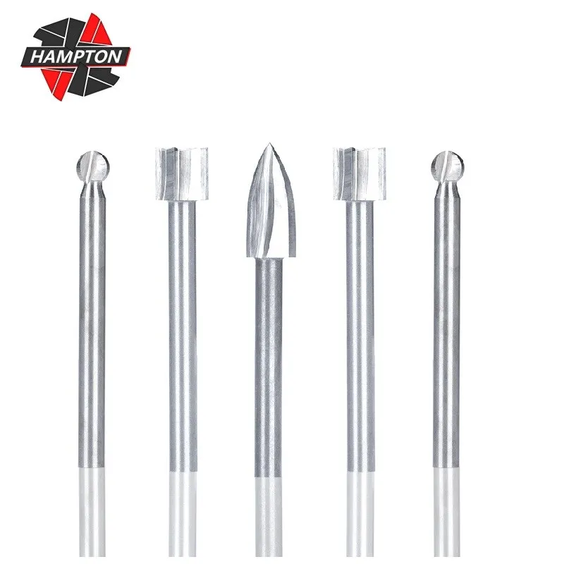 HAMPTON 5pcs Wood Carving Bit set 2.35-6mm Shank Wood Engraving Drill Bit Carbide Grinding Burr Woodworking Drilling Tools
HAMPTON 5pcs Wood Carving Bit set 2.35-6mm Shank Wood Engraving Drill Bit Carbide Grinding Burr Woodworking Drilling Tools