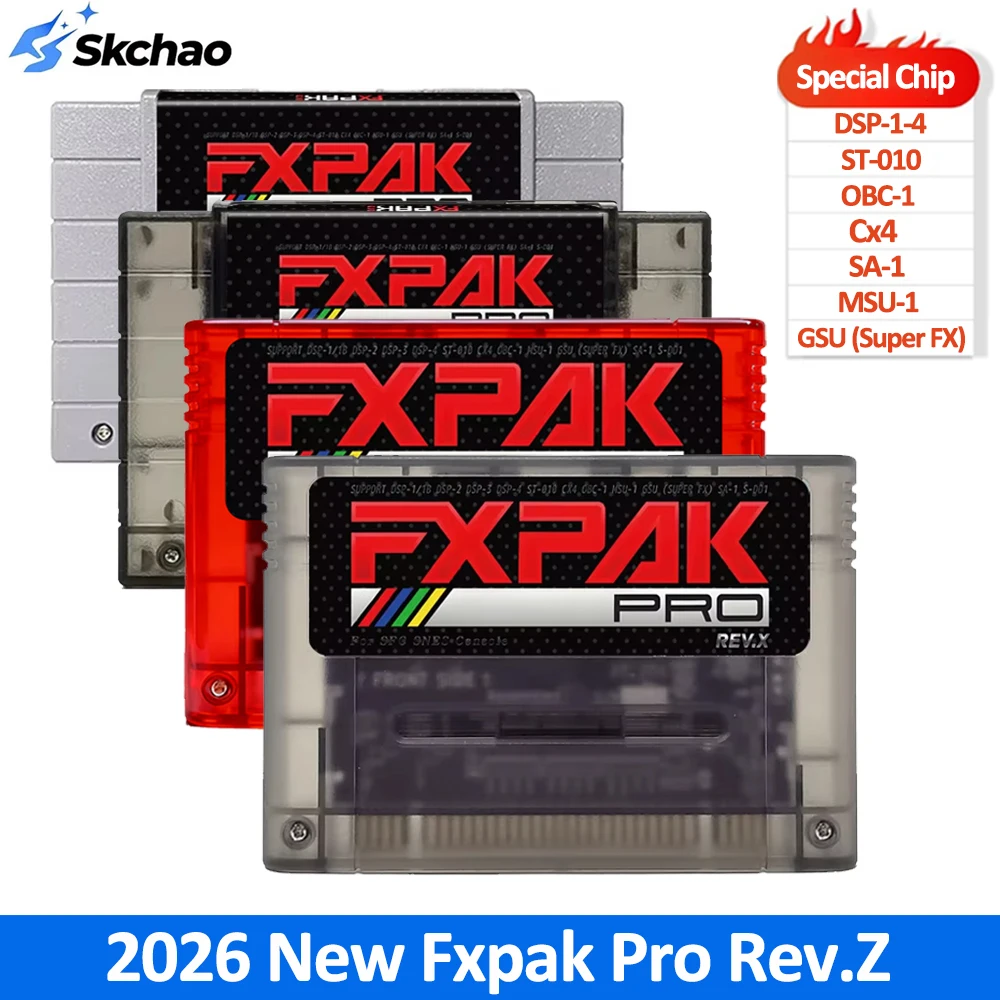 2026 New FXPAK Pro SD2 Rev.Z Game Cartridge 5200 in 1 SA1 RPG Games With Real Time Clock for SNES SFC 16-bit Retro Game Console
2026 New FXPAK Pro SD2 Rev.Z Game Cartridge 5200 in 1 SA1 RPG Games With Real Time Clock for SNES SFC 16-bit Retro Game Console