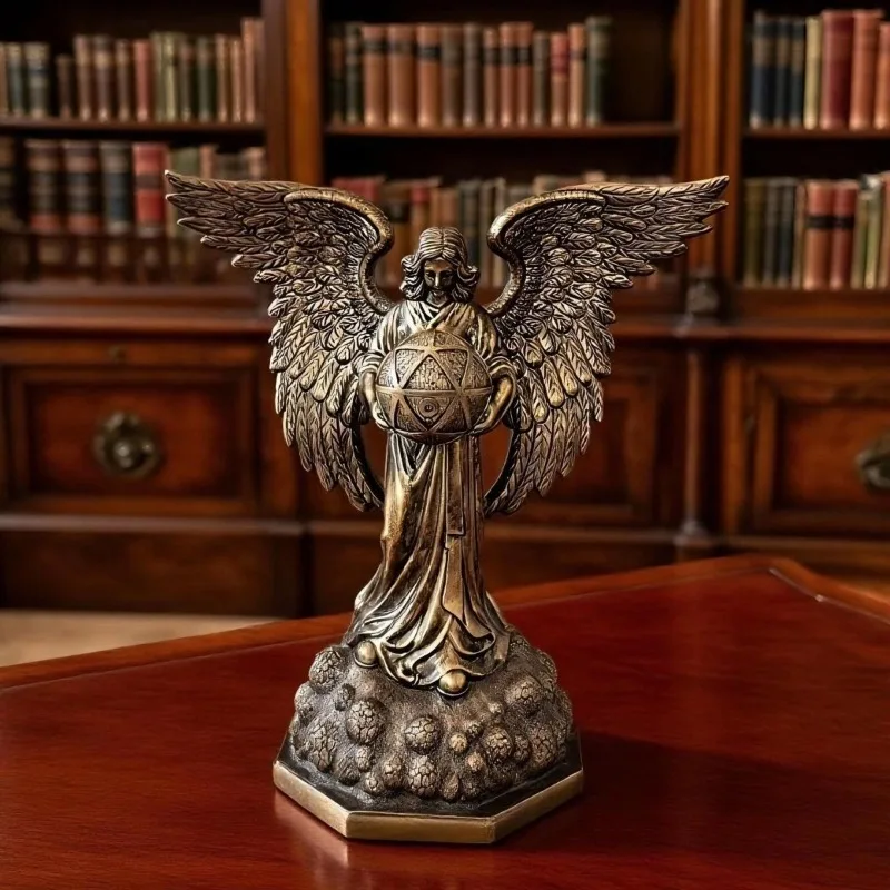 European Retro Winged Angel Figurine, Imitation Copper Resin Angel Sculpture, Desktop Home Decor Ornament Gift
European Retro Winged Angel Figurine, Imitation Copper Resin Angel Sculpture, Desktop Home Decor Ornament Gift