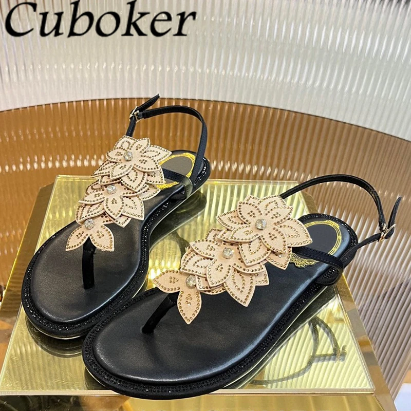 2024 Summer Shining Flower Crystal Sandals Women Fashion Flip Flops Flat Sandals Ladies Casual Beach Bohemian Sandalias Femme
2024 Summer Shining Flower Crystal Sandals Women Fashion Flip Flops Flat Sandals Ladies Casual Beach Bohemian Sandalias Femme