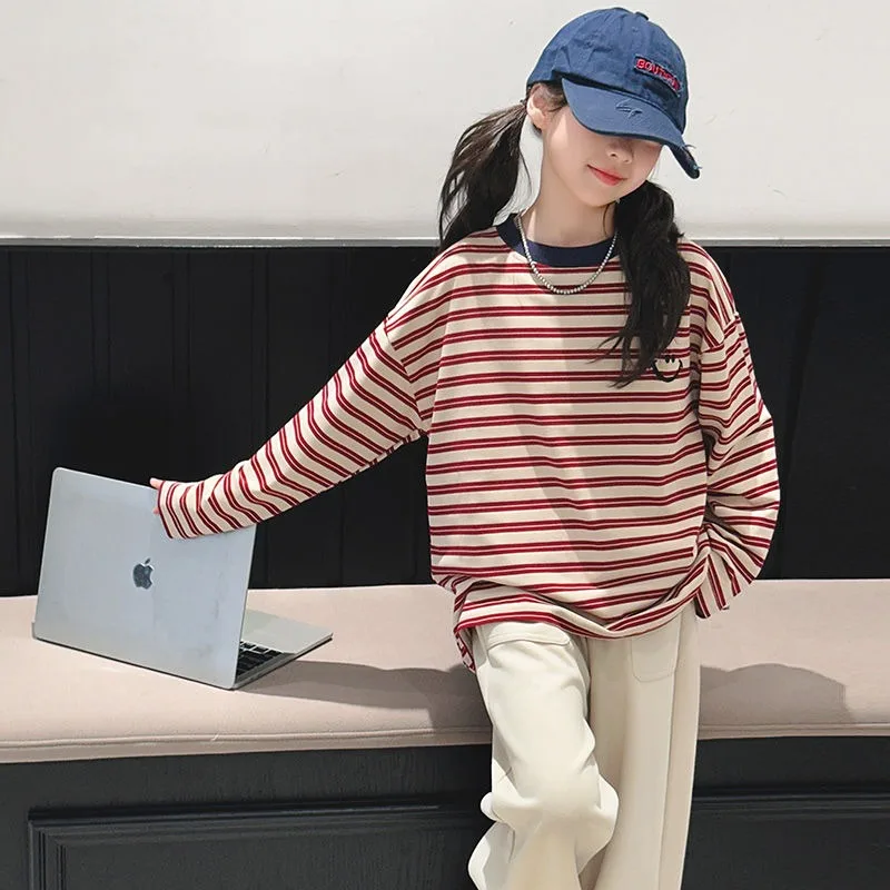 Striped Outdoor Clothes for Children Spring Autumn Kids Girl Clothing From 10 12 Years Fashion Elementary Top Girls 8 Children's
Striped Outdoor Clothes for Children Spring Autumn Kids Girl Clothing From 10 12 Years Fashion Elementary Top Girls 8 Children's