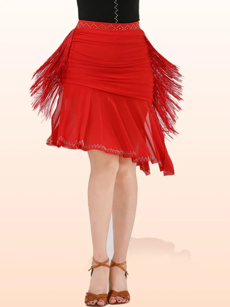 Tassel Ballroom Standard Dance Skirts Dancewear Classical Solid Color Competition Costume Women Luxury Latin High Waist Skirt
Tassel Ballroom Standard Dance Skirts Dancewear Classical Solid Color Competition Costume Women Luxury Latin High Waist Skirt