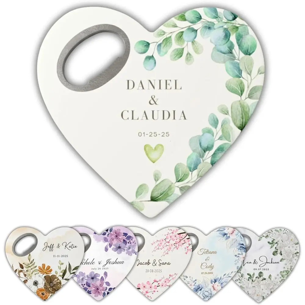 Customizable Heart-Shaped Wedding Magnet Opener, Bridal Shower Favors, and Baptism Gifts (Set of 20)
Customizable Heart-Shaped Wedding Magnet Opener, Bridal Shower Favors, and Baptism Gifts (Set of 20)