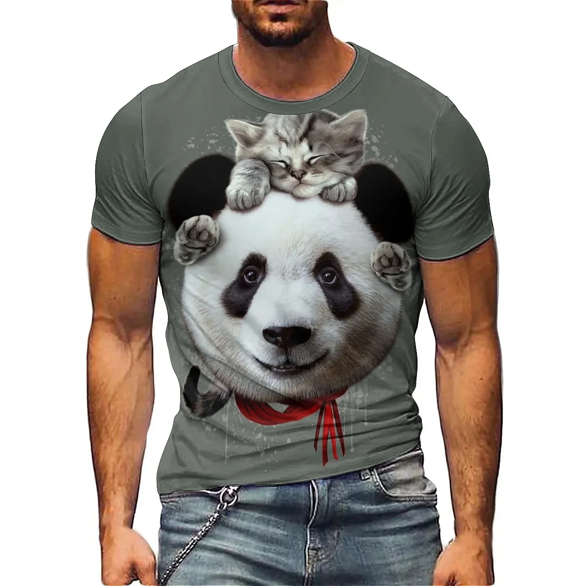 Men's Abstract 3D Printed Short-sleeved T-shirts, Smooth Fabric, Men's and Women's Printed Short-sleeved
Men's Abstract 3D Printed Short-sleeved T-shirts, Smooth Fabric, Men's and Women's Printed Short-sleeved