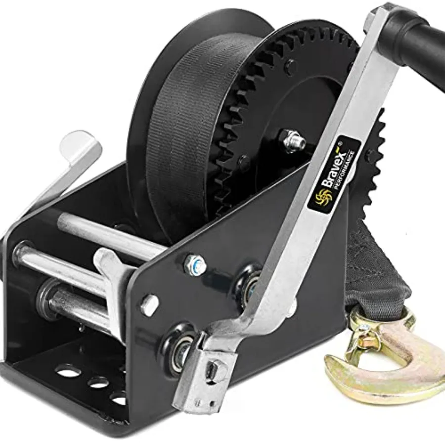 Heavy Duty Steel 3500lbs Trailer Winch Hand Winch with Hook Two Way Ratchet Crank for SUV ATV Gear Cable Winch - Black
Heavy Duty Steel 3500lbs Trailer Winch Hand Winch with Hook Two Way Ratchet Crank for SUV ATV Gear Cable Winch - Black