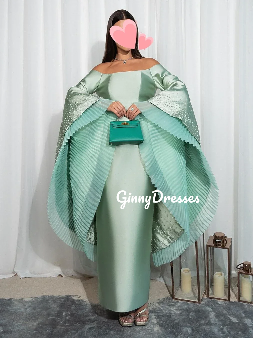 Customized Evening Dress Woman Off-The-Shoulder Neckline A-Line Beadings Prom Dresses Ankle-Length Zipper Up Long Sleeves Weddin
Customized Evening Dress Woman Off-The-Shoulder Neckline A-Line Beadings Prom Dresses Ankle-Length Zipper Up Long Sleeves Weddin