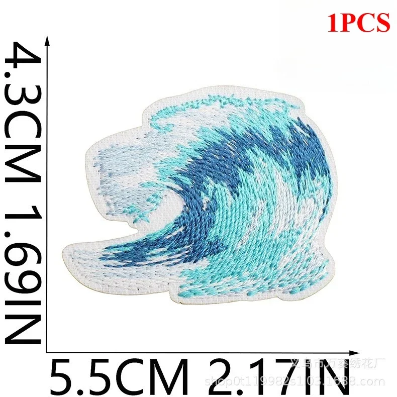 Blue Theme Embroidery Cloth Sticker, Surf Girl Patch Sticker, Wave Hermit Crab Computer Embroidery Label, Shell Chapter Sticker
Blue Theme Embroidery Cloth Sticker, Surf Girl Patch Sticker, Wave Hermit Crab Computer Embroidery Label, Shell Chapter Sticker