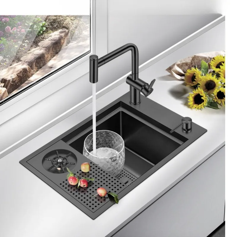 Black sink cup washer, single slot, small stainless steel vegetable wash basin, coffee and milk tea shop, commercial slot
Black sink cup washer, single slot, small stainless steel vegetable wash basin, coffee and milk tea shop, commercial slot