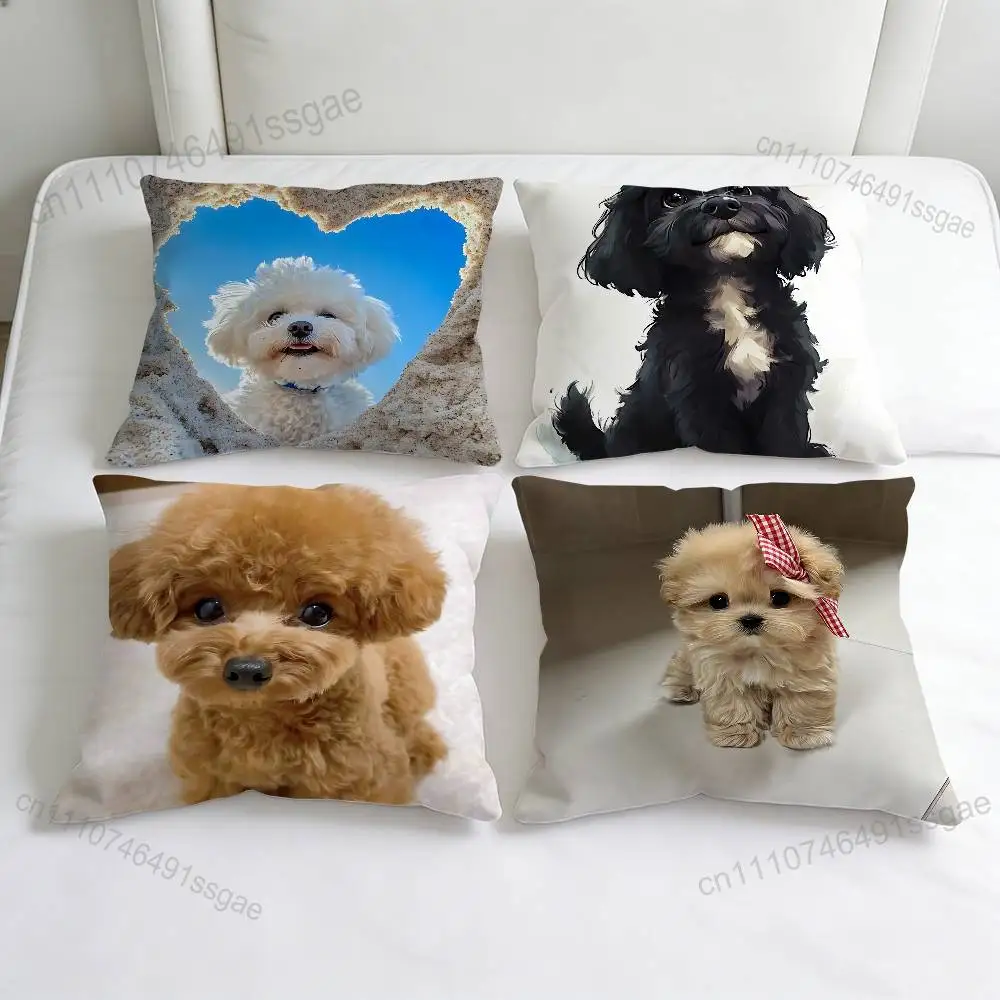 Cute P-Poodle Fashion Square Pillow Case Durable Throw Pillow Cover for Sofa Couch Chair
Cute P-Poodle Fashion Square Pillow Case Durable Throw Pillow Cover for Sofa Couch Chair