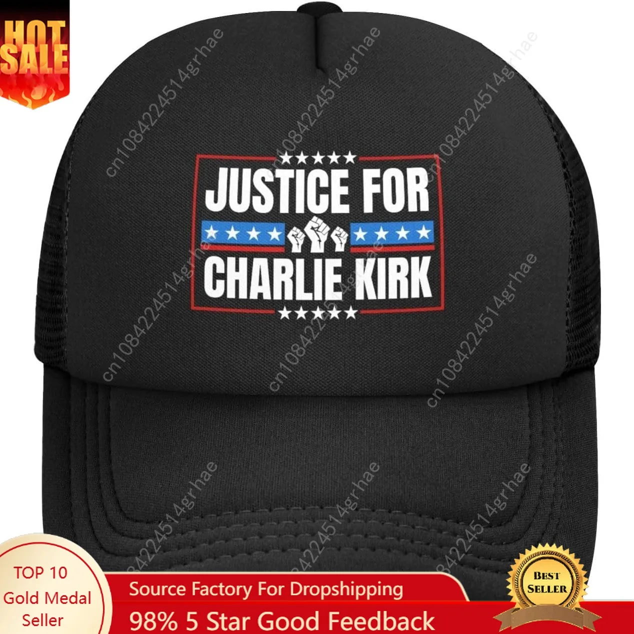 Justice for Charlie Kirk Hat Mesh Baseball Cap for Men Women
Justice for Charlie Kirk Hat Mesh Baseball Cap for Men Women