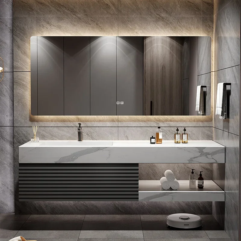 #Rock slab seamless ceramic integrated basin bathroom cabinet combination toilet wash basin bathroom cabinet solid wood
#Rock slab seamless ceramic integrated basin bathroom cabinet combination toilet wash basin bathroom cabinet solid wood