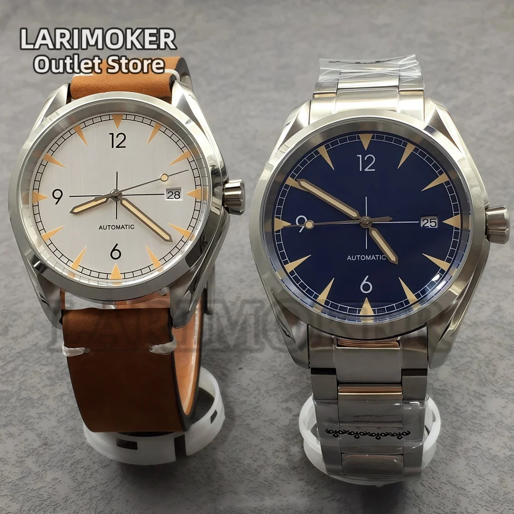 LARIMOKER 40MM Men's Mechanical Watch Black Blue Dial Silver Case Sapphire Glass Date NH35 Movement Waterproof Luminous Watch
LARIMOKER 40MM Men's Mechanical Watch Black Blue Dial Silver Case Sapphire Glass Date NH35 Movement Waterproof Luminous Watch