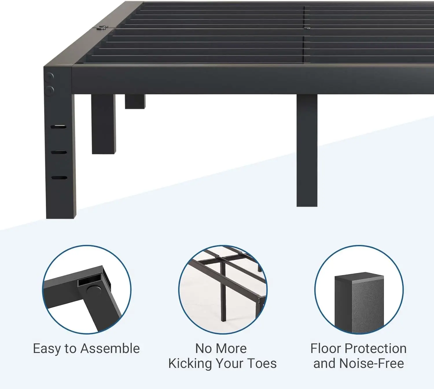 Queen Bed Frame, 16 H Simplicity Metal Platform Queen Size Bed Frame With Underbed Storage, No Box Spring Ned, Heavy Duty Steel
Queen Bed Frame, 16 H Simplicity Metal Platform Queen Size Bed Frame With Underbed Storage, No Box Spring Ned, Heavy Duty Steel