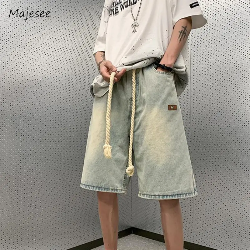 3 Colors Jeans Men Knee Length Denim Trousers Harajuku American Style Retro Basic Baggy Drawstring Design All-match Summer Cozy
3 Colors Jeans Men Knee Length Denim Trousers Harajuku American Style Retro Basic Baggy Drawstring Design All-match Summer Cozy