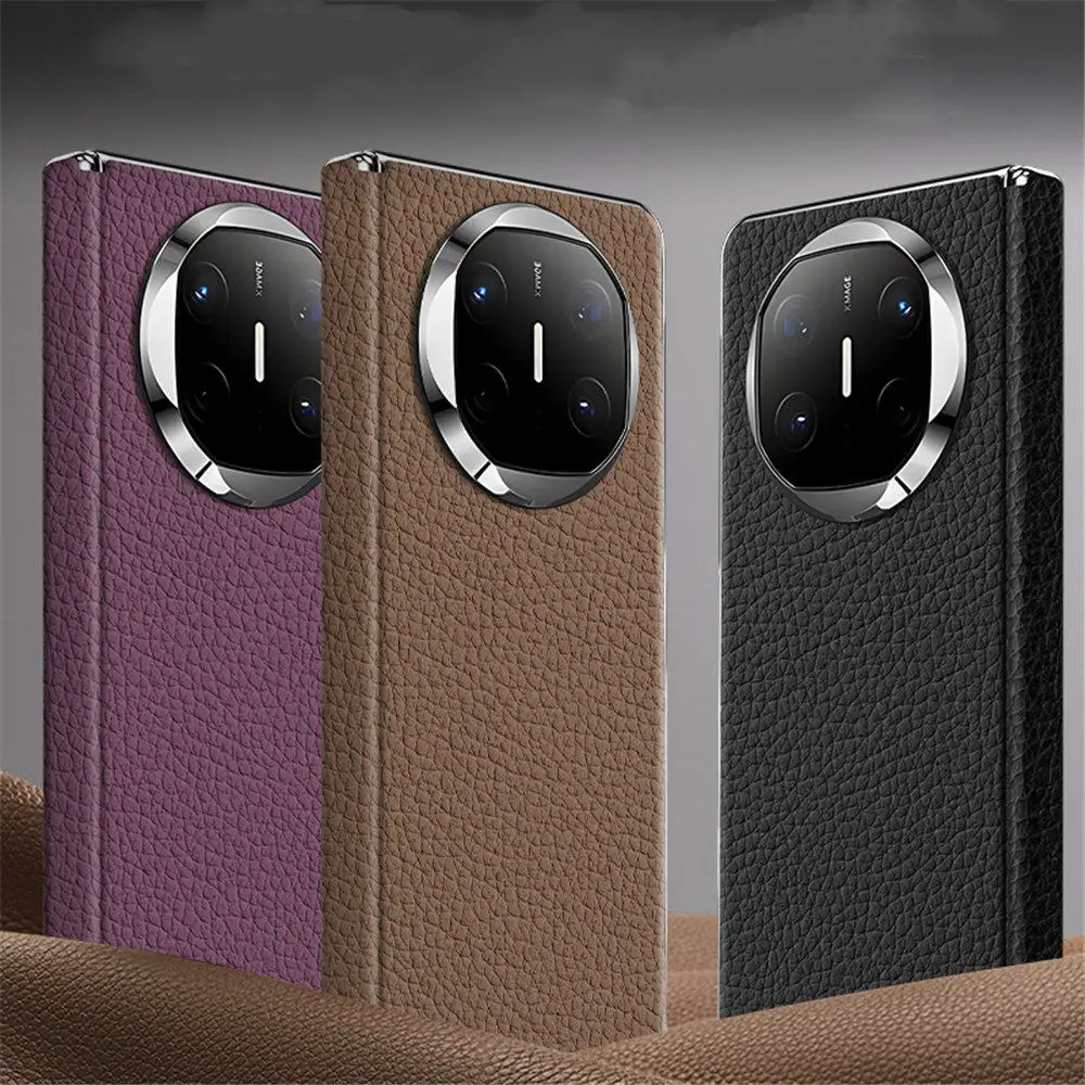 Защитный чехол на заднюю панель из натуральной яловой кожи с петлями для Huawei Mate X6 Business Cover 
Защитный чехол на заднюю панель из натуральной яловой кожи с петлями для Huawei Mate X6 Business Cover