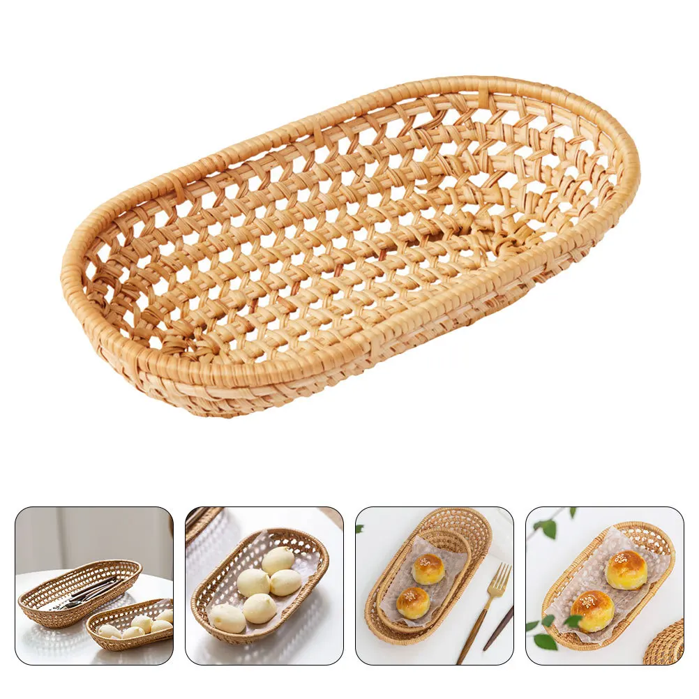 Woven Fruit Basket Premium Material Vintage Design Home Desktop Snack Storage Decorative Bread Candy Container
Woven Fruit Basket Premium Material Vintage Design Home Desktop Snack Storage Decorative Bread Candy Container