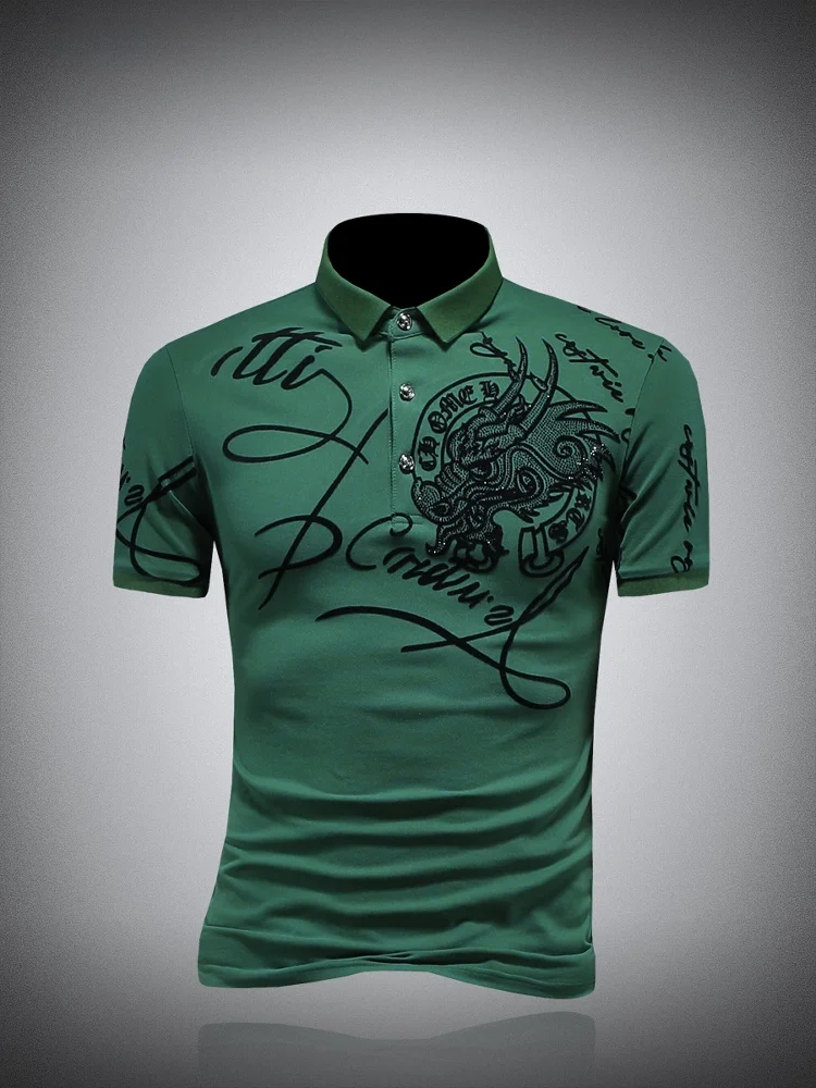 Модная городская мужская рубашка с коротким рукавом, бархатным принтом и отложным воротником, летняя новинка, футболка-поло.
Модная городская мужская рубашка с коротким рукавом, бархатным принтом и отложным воротником, летняя новинка, футболка-поло.