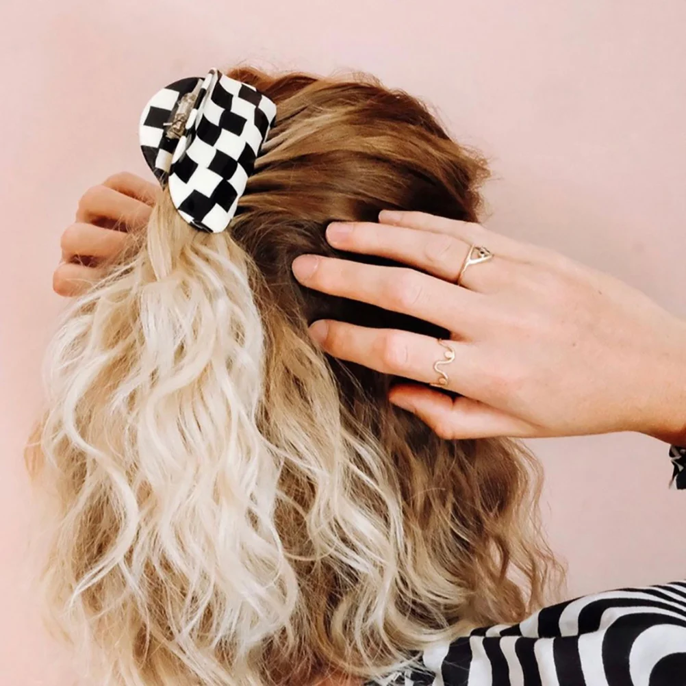 Shark Hair Claw Clips Medium Chessboard Black White Durable Material Thick Thin Hair Shower Cooking Travel Accessories Hairpins
Shark Hair Claw Clips Medium Chessboard Black White Durable Material Thick Thin Hair Shower Cooking Travel Accessories Hairpins