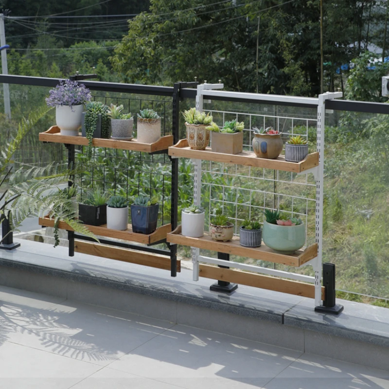 Balcony hanging flower rack double railing shelf guardrail flower pot rack meat rack green plant rack glass display rack
Balcony hanging flower rack double railing shelf guardrail flower pot rack meat rack green plant rack glass display rack