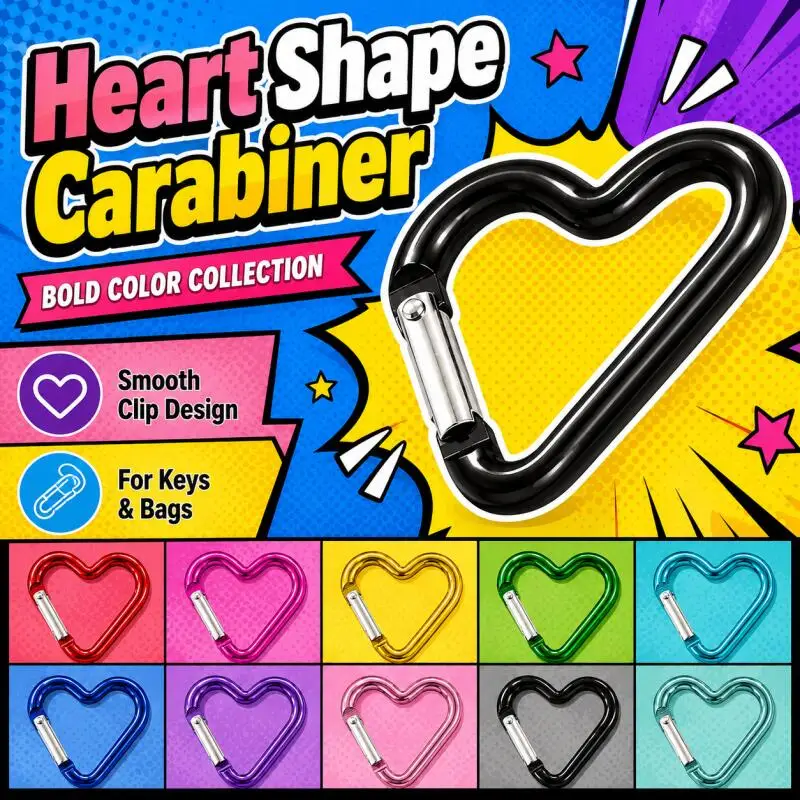 10/20/40pcs Heart-Shaped Carabiner Hook Keychain Carabiner Heart-Shaped DIY Handmade Accessories
10/20/40pcs Heart-Shaped Carabiner Hook Keychain Carabiner Heart-Shaped DIY Handmade Accessories